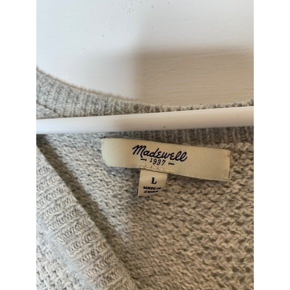 Madewell Chronicle Texture Pullover Sweater LG - Picture 6 of 6